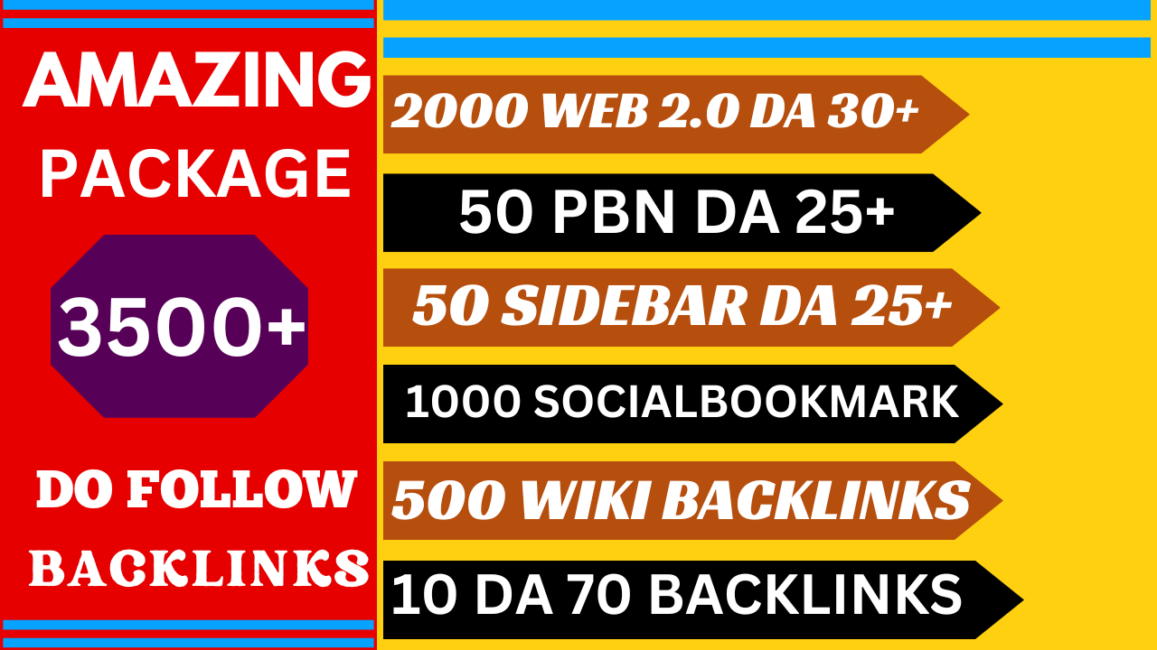 Amazing Package 2024 High Authority Do follow SEO Backlinks For Ranking
