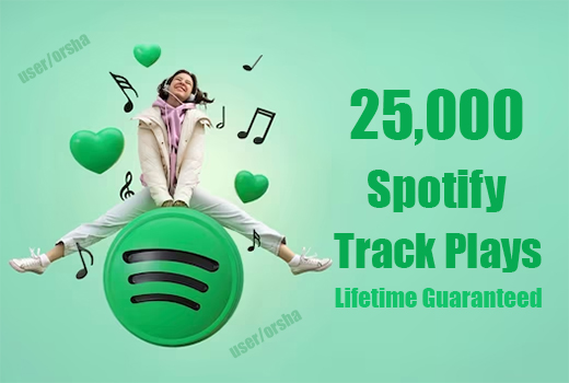 Organic Spotify Promotion – 25,000 High-Quality Permanent Track Plays (Non-drop)