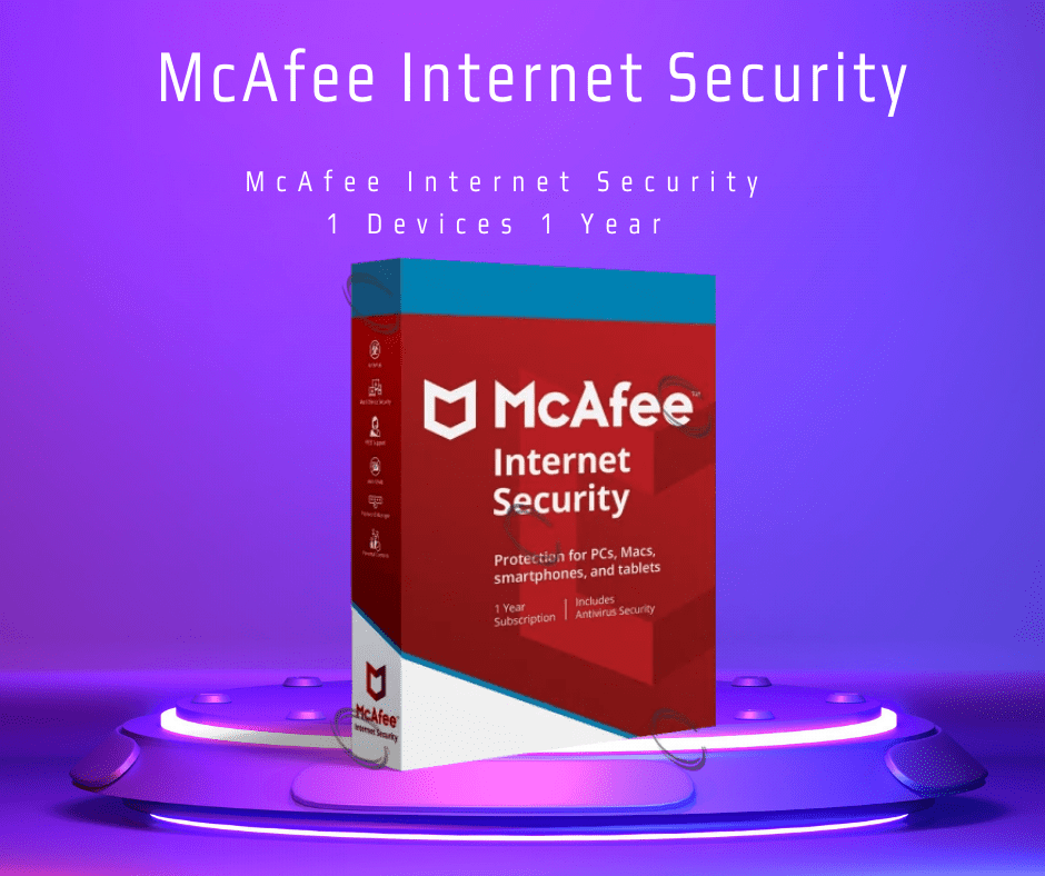 McAfee Internet Security 2022 1 Year 1 Devices