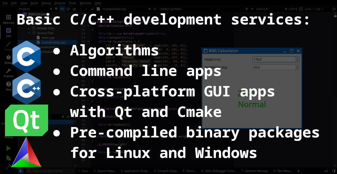 C/C++ desktop application development