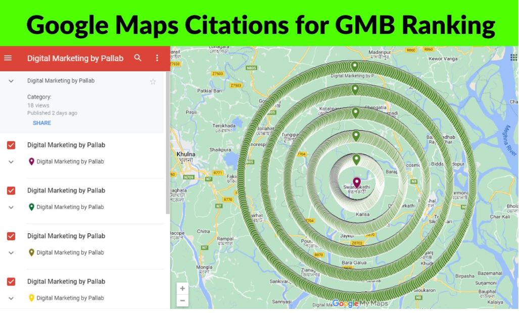 Manual 2200 Google Maps citations for local SEO and GMB ranking