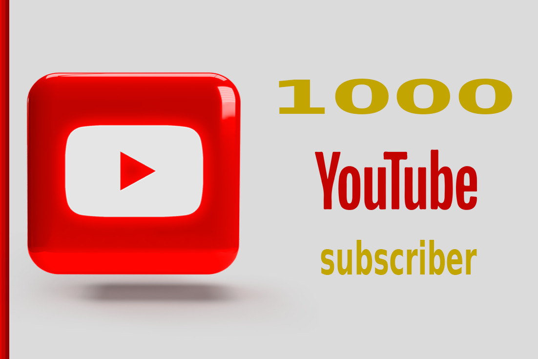 Get Organic 1000+ YouTube-Subscriber From WW HQ account in your Channel, Non-Drop, Real Active Users