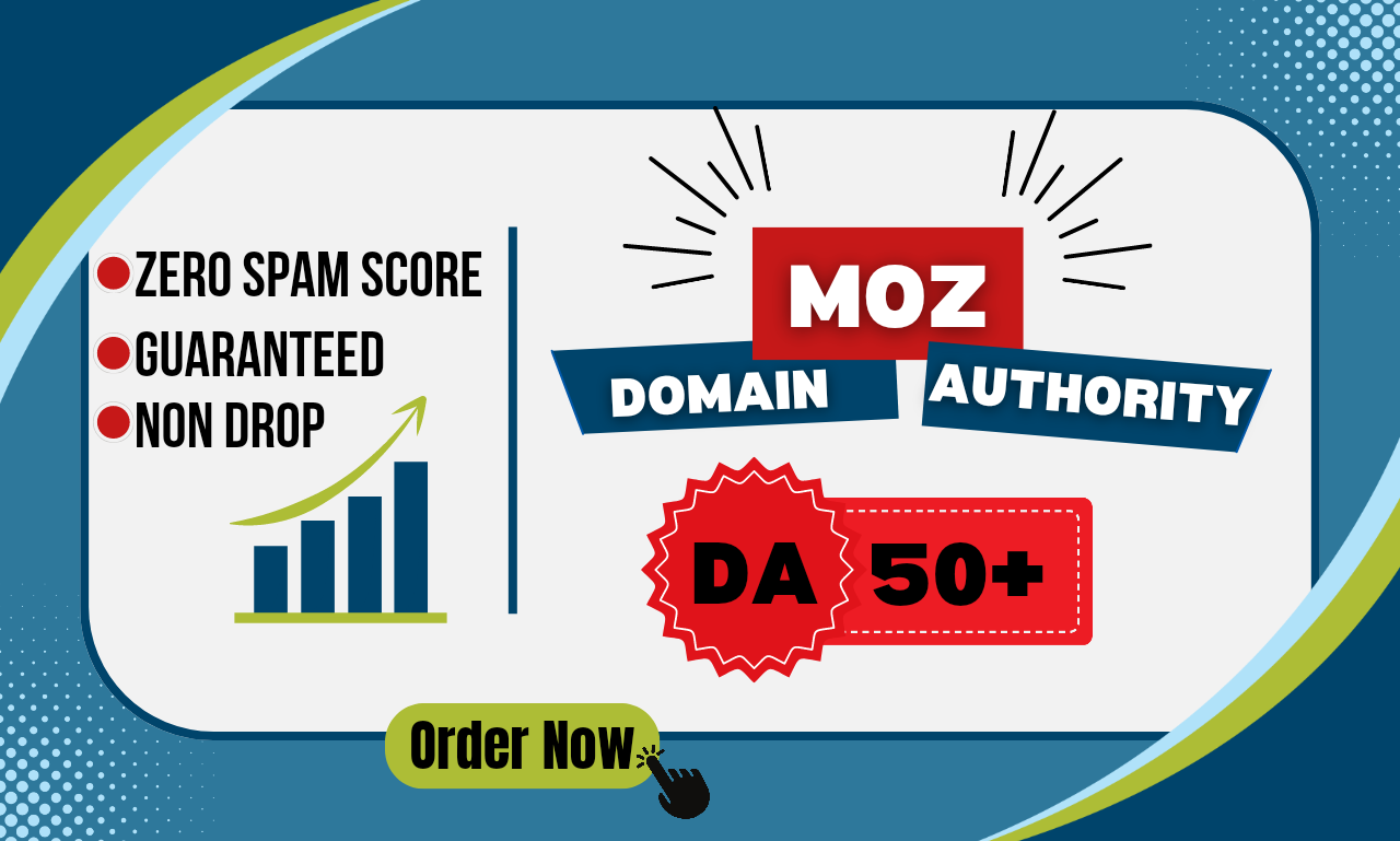 I will increase domain authority moz da 50 with zero spam score boost your ranking now