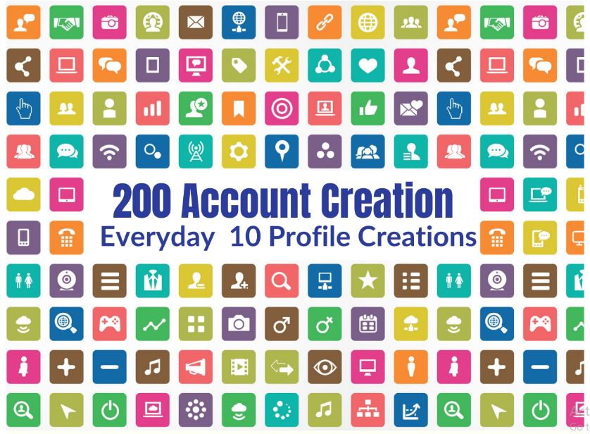 Create 200 Social Media profiles backlinks for Brand Creation