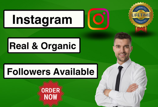 Get Instagram real and organic 2000 followers non drop life time guarantee