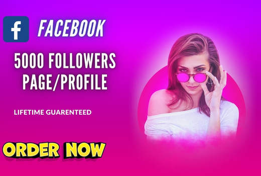 Boost Your Facebook Presence: Gain 5000 Page/Profile Followers – Lifetime Guarantee!