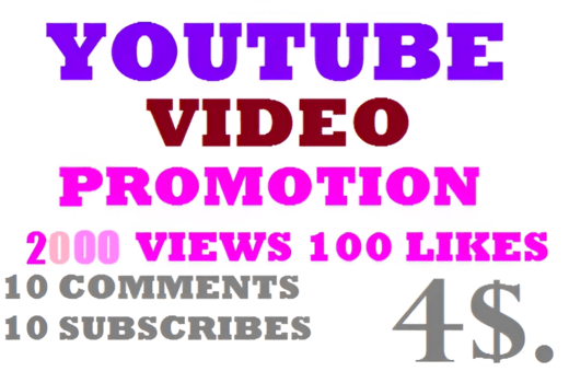 2000 High Retention Lifetime Guaranty YouTube Video Views 100 likes10 subscribes 10 comments