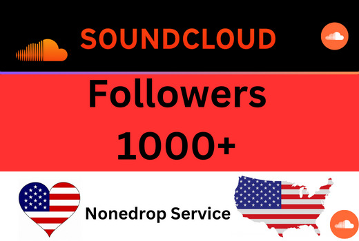 1000+ USA Soundcloud Followers, 100% real and lifetime guaranteed.
