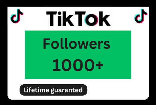 I will Send you 1000+ TikTok Followers lifetime Guaranteed service.