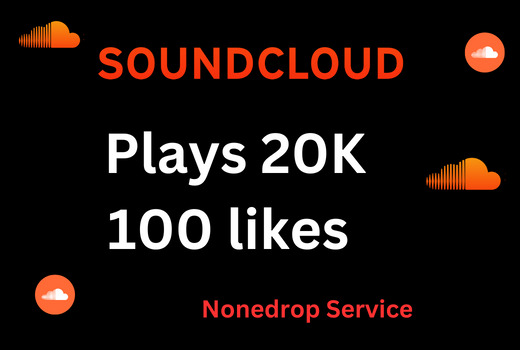 Send you 20k Plays 100 likes Lifetime guaranteed Service.
