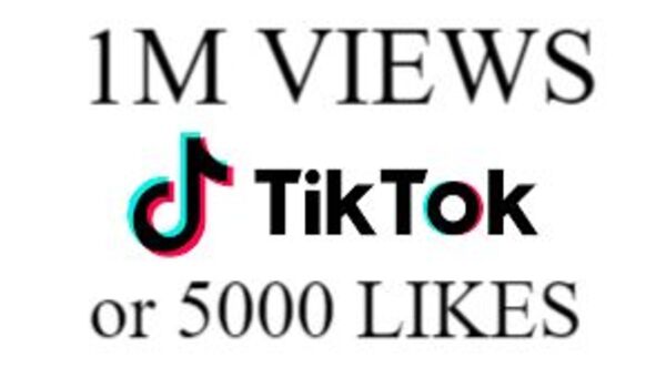 TIKTOK 1M plus views INSTANT OR 5000 likes instant