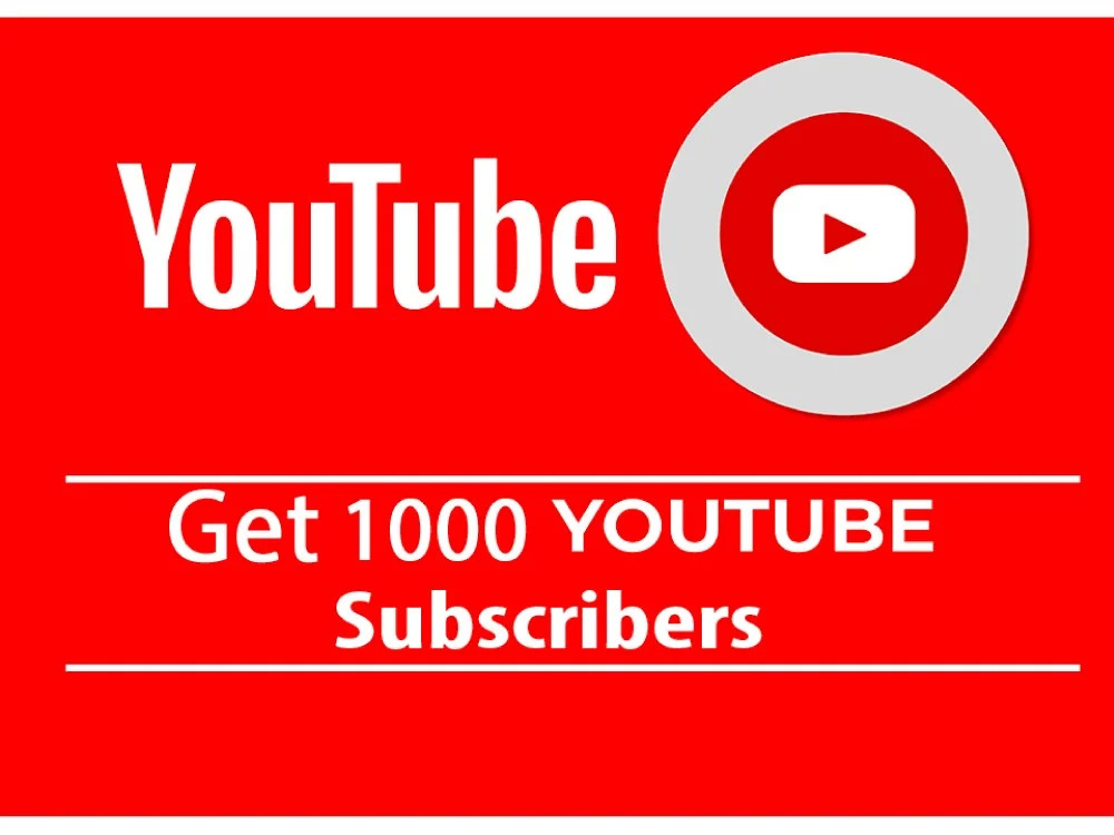 1000 Youtube Subscriber Real Youtube Promotion None Drop Lifetime Subscriber