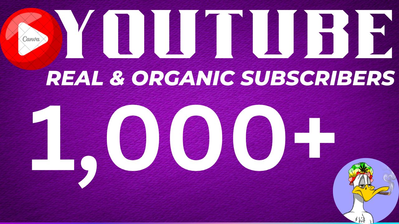 1,000+ Organic & Real YouTube Subscribers: Lifetime Guaranteed Non-Drop