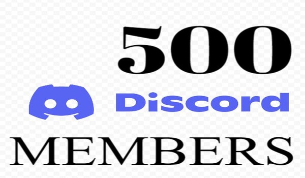 500 Discord server member with photo HQ