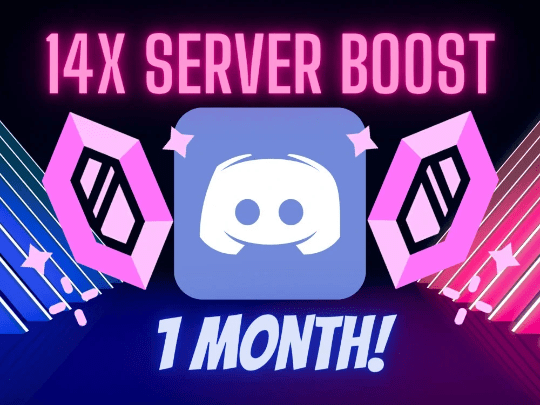 Discord Server Boost x14 for 1 month