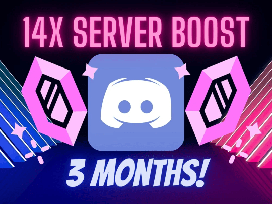 Discord Server Boost x14 for 3 months