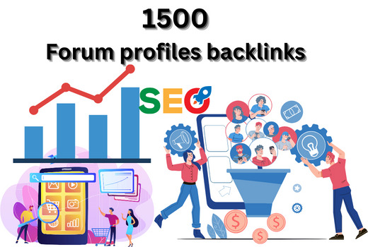 1500  Rank Higher Google with Forum profiles backlinks