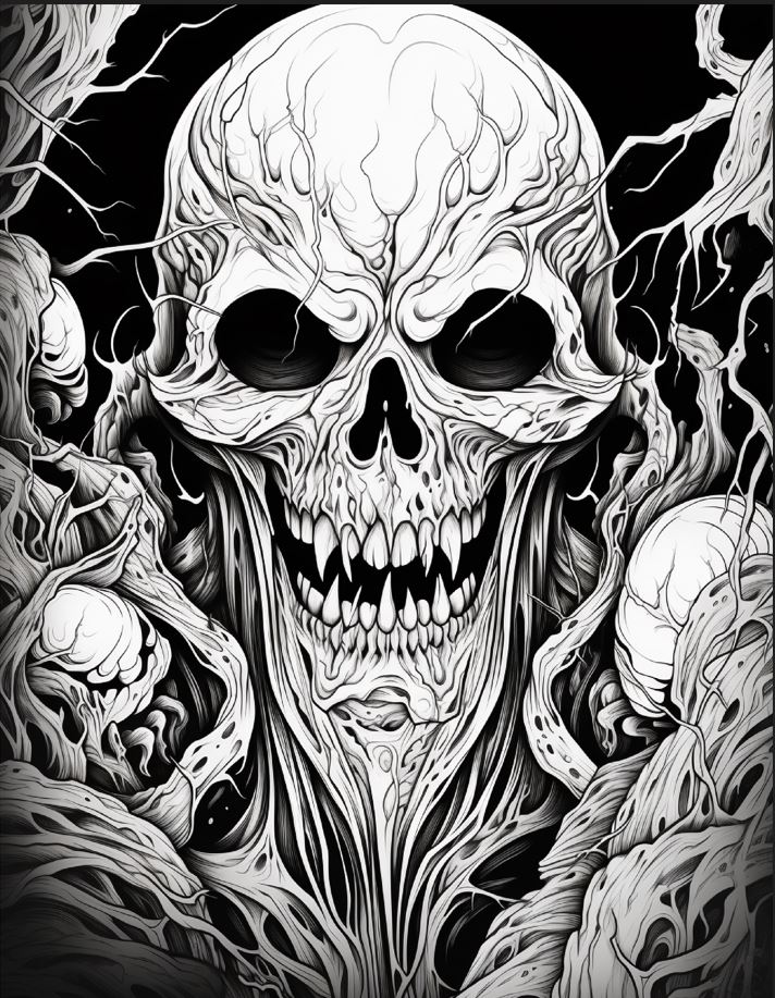 Freaky Horror Coloring Book pdf file