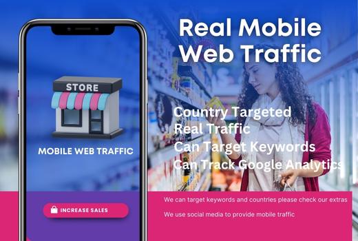 10,000 Real Mobile Traffic to Your Website