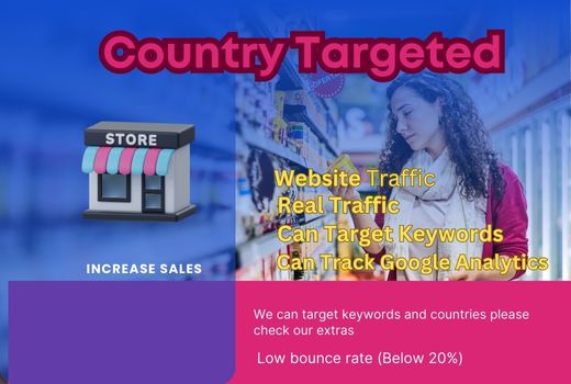25,000 Targeted Real Website Traffic from Any Country to Your Website