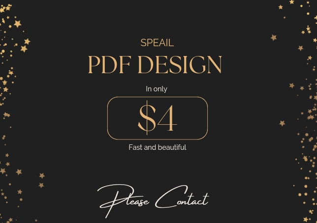 I design beautiful and fast PDFs in only $4.