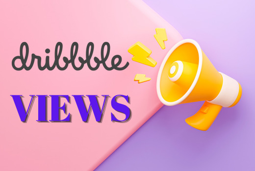 1000 views on Dribbble. Dribbble Promotion
