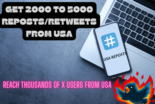 X (Twitter): Get 2000 Reposts(Retweets) Real from USA