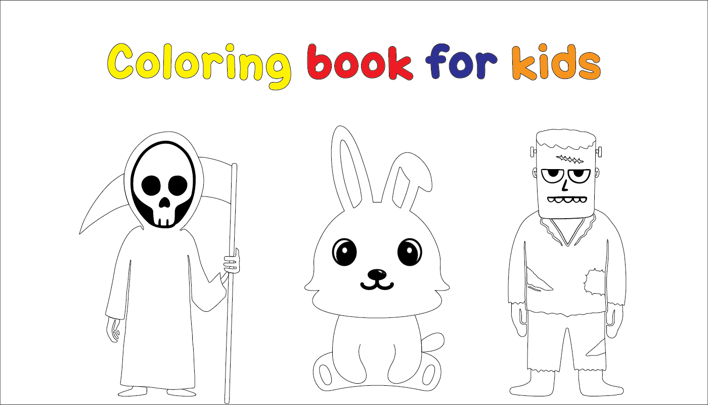 I will draw coloring pages for kids and adult