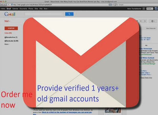 Provide verified old 10 Gmail accounts