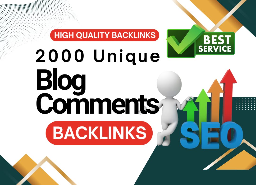 I will Build 1500 Unique SEO Blog Comment Backlinks for Your Website