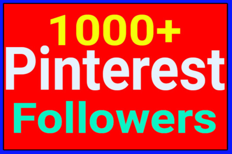 6760I will give you 1000+ naturally grow world wide pinterest followers or repin promotion fast delivery