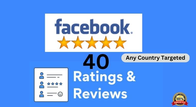 5824Targeted Country 40 Facebook Page five-star HQ Rating and Review Lifetime Guaranteed.