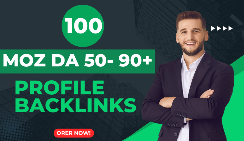 4492DA 50 TO DA 90 Profile SEO Backlinks from 100 Unique High Authority Domains