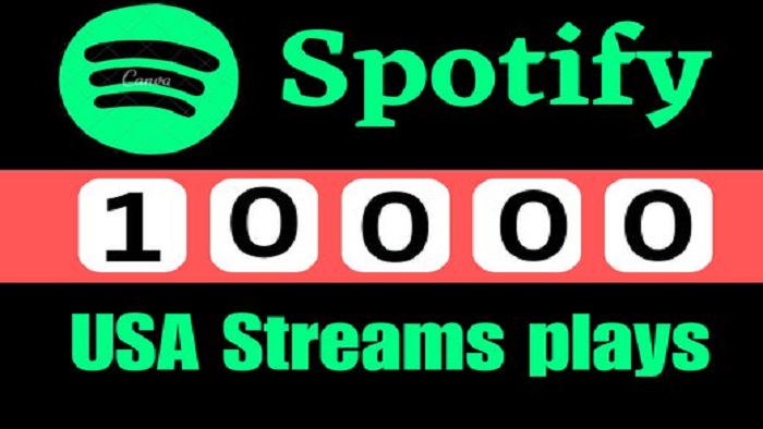 5847Super offer 10,000 Spotify track Plays HQ and Royalties Eligible