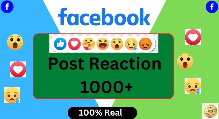 58201000+ Facebook Post Reaction 100% Real & organic Promotion.