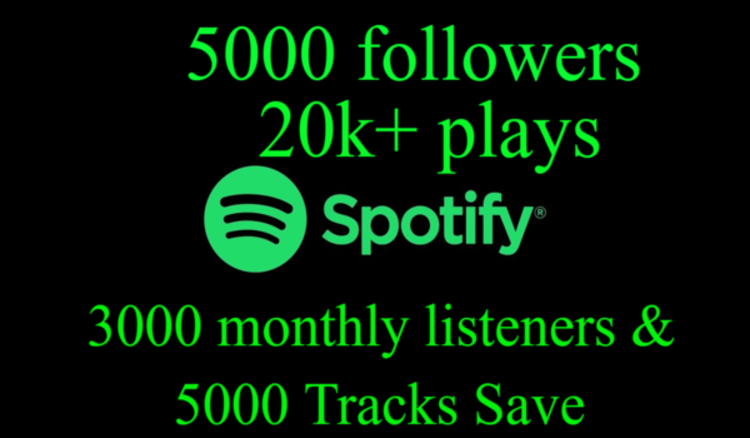 7169provide 5000 Spotify Premium Plays Royalties Eligible