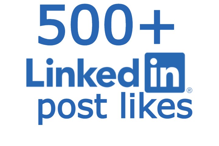 7734LinkedIn 500+ post likes none drop