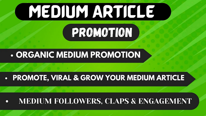 7087Provide 100 Genuine Medium Article Claps USA Active People