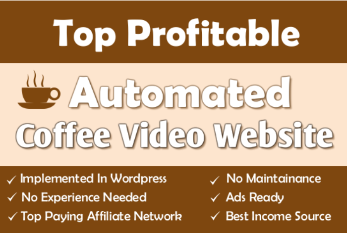 6702100% Automated Website – Huge Profitable Niche – Great Potential – Newbie Friendly Website – Easy to Manage.