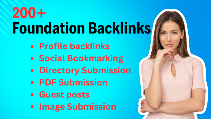 11442Manual 200 High Authority Foundation Backlinks for SEO Link building