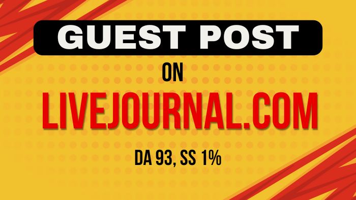 7450High Quality Guest Post on LiveJournal.com – DA93