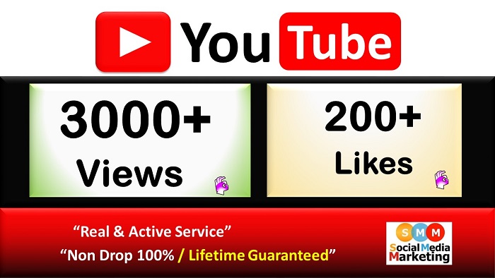 10161Get Organic 2000+ YouTube Video Views & 100 Likes, Real Active Users, Non Droop Guaranteed