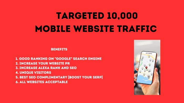 10042I will Send 10,000 HQ Web Traffic Any Local SMM Service.