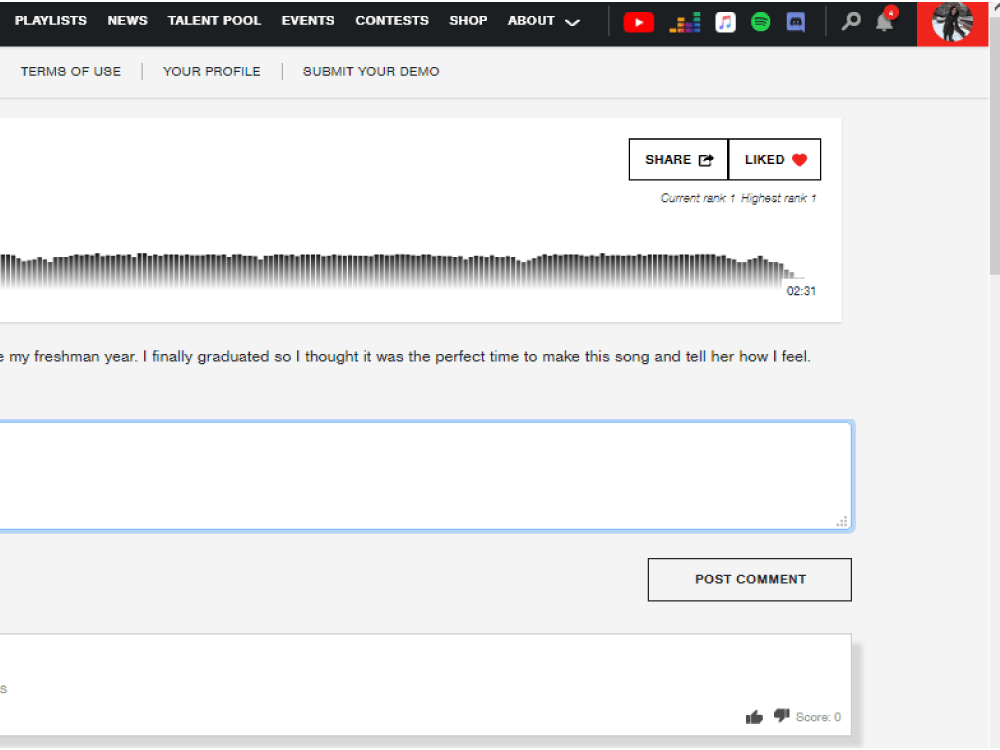 10954spinnin records talent pool likes promotion to rank talent pool music track rank top 1-5