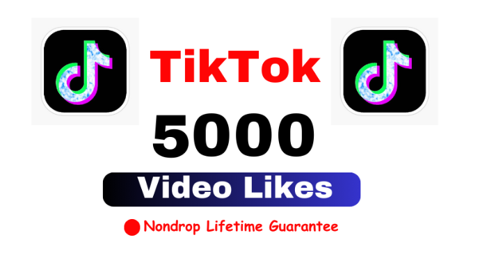 17951Get 100K tiktok video views and 2000 video likes nondrop lifetime guaranteed