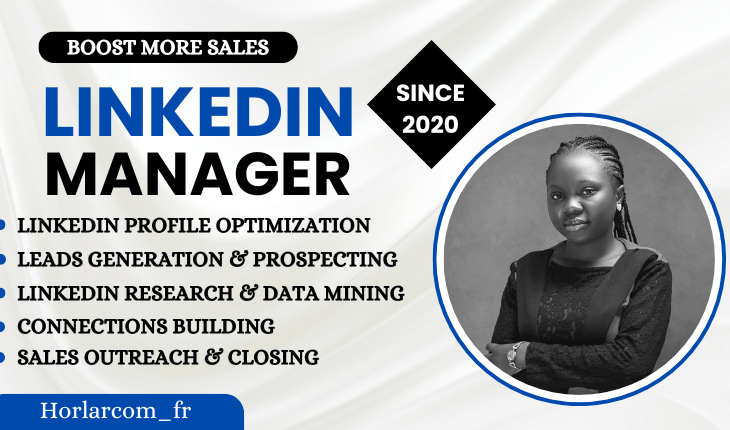 14491I will be your b2b linkedin marketing manager and sales closer, sales representative