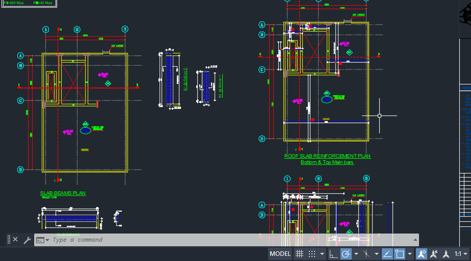 18828AutoCAD Drawings, Bar Bending Schedule