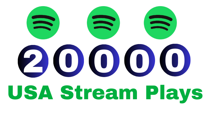 15367Get 1,00,000 to 1,10,000 Spotify Plays , high quality, royalties eligible, TIER 1 countries, active user, non-drop, and lifetime guaranteed and spilt multiple song