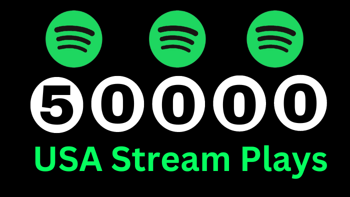 15286Send 100K Spotify Stream Premium Plays Royalties Eligible and spilt plays multiple song