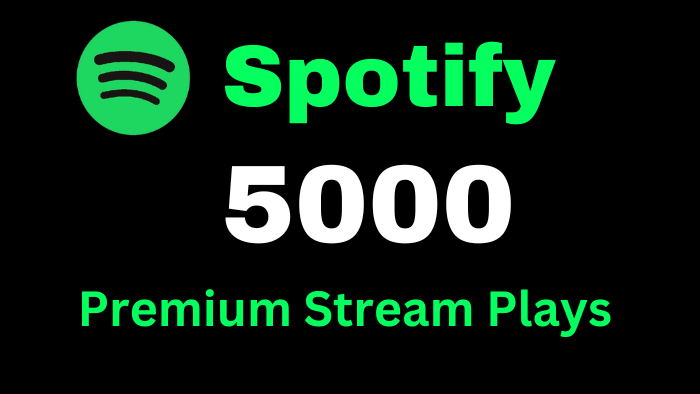 15062Send 20,000 to 22,000 Spotify Stream Premium Plays Royalties Eligible and spilt multiple song